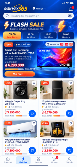 App siêu thị điện máy